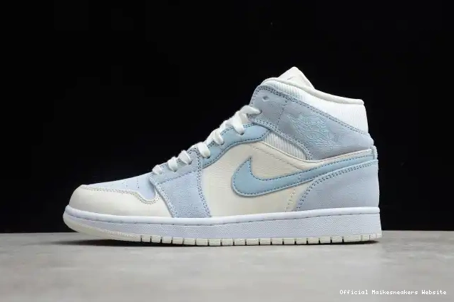 Official Maikesneakers Jordan DA4666-100 Mixed Textures 1 Mid Air Blue 0414